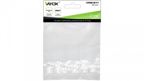 Rurki termokurczliwe z cyną i klejem 0.25-0.34mm 30 szt. VMG-S11 Vayox
