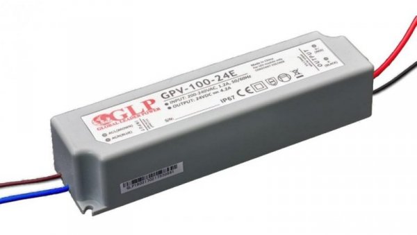 GPV-100-12E Zasilacz impulsowy do LED 100W 12V/8.3A IP67 hermetyczny