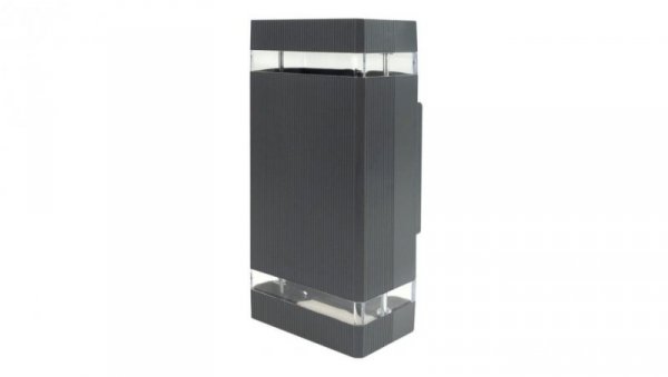 Oprawa elewacyjna plastik OE-6S 2xGU10 ANTRACYT