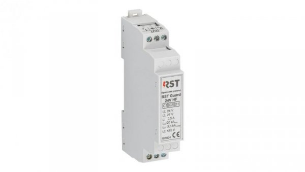 Ogranicznik przepięć do ochrony systemów sterowania i kontrolno-pomiarowych, RST Guard 24V HF 101 024
