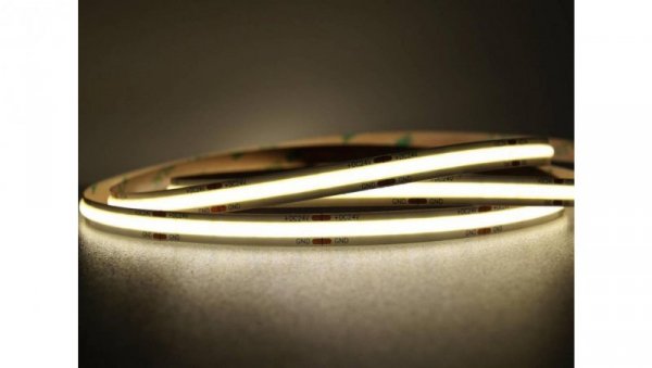 UQS-COB-12W-NW-24V-50m Profesjonalna taśma LED typu COB, 12W 480 chips/m, CRI 90, 24V, biala ne...