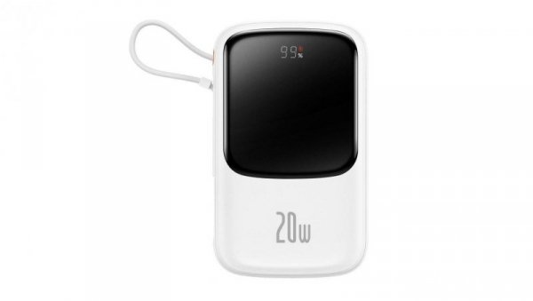 Baseus Qpow Digital Display powerbank z szybkim ładowaniem 10000mAh 20W QC/PD/SCP/FCP z wbudowanym k