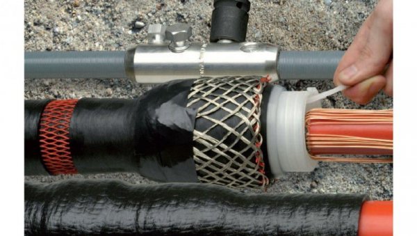 Mufa przelotowa ZIMNOKURCZLIWA TE Raychem CSJA-24C/1XU-1XU-M1 zakres 95-240mm2 ze złączką śrubową All In One