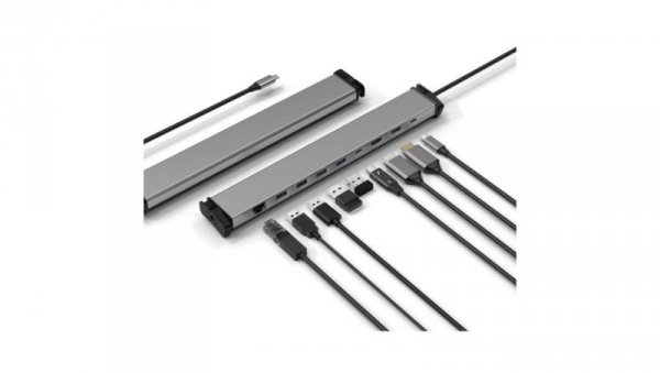Stacja dokująca USB-C na HDMI/USB-C/USB-A/RJ-45/USB-C PD IUSB31C-DOCK9HPD