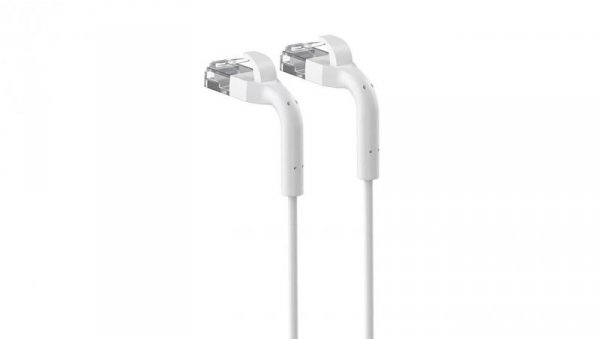Patchcord LAN Miedź Kabel sieciowy skrętka, łamana końcówka Extralink Kat.6 U/FTP 2m 1Gbps Biały