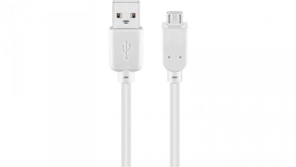 Kabel USB 2.0 Hi-Speed, Biały - Długość kabla 1.8 m