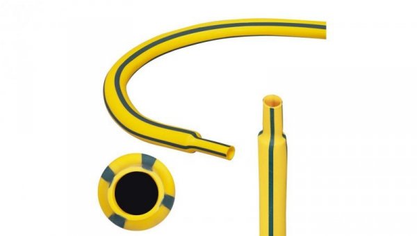 Rurka termokurczliwa RTS 38,1/19,1mm żółto-zielona 1m