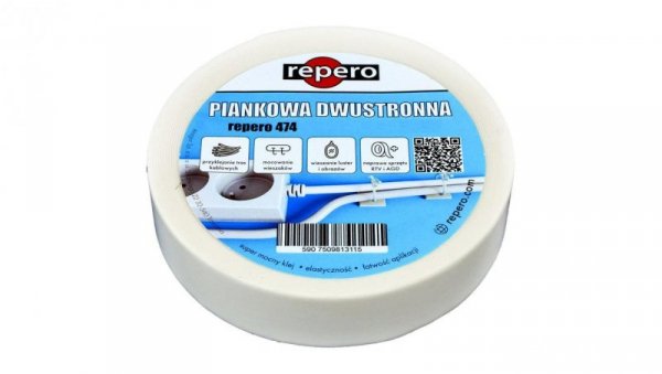 Taśma piankowa dwustronna REPERO 474 Double Sided 12mm/5m