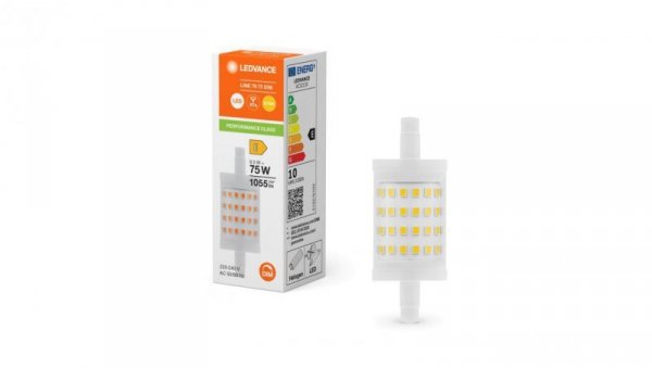 Żarówka LED Rurkowa R7s 9.5W = 75W 1055lm 2700K Ciepła Biała ŚCIEMNIALNA LEDVANCE