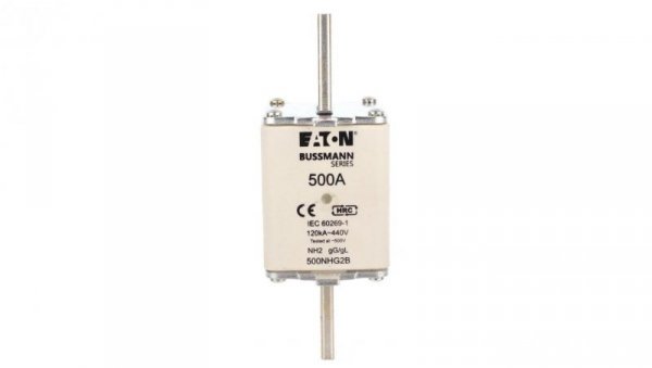 Wkładka NH2 500A 500V gL/gG podwójny wskaźnik 500NHG2B
