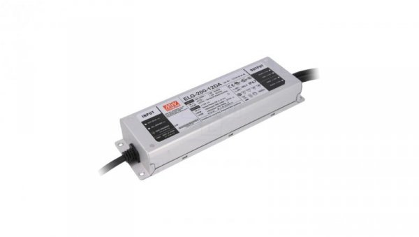 Zasilacz led Mean Well 192W ELG-200-12DA DALI 12VDC 16A IP67
