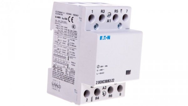 Stycznik modułowy 63A 2Z 2R 230V AC Z-SCH230/63-22 248857