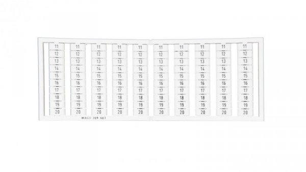 Ramka z oznacznikami 10x 11-20 209-603 /5szt./
