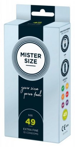 Prezerwatywy 49mm 10 szt. Mister Size