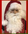 Święty Mikołaj w masce i pełnym zaroście - profesjonalna charakteryzacja