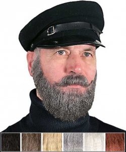 Sztuczne wąsy i broda Kapitan Statku