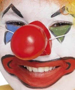 Akcesoria klauna - Piszczący nos klauna
