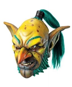 Maska lateksowa - World of Warcraft Goblin