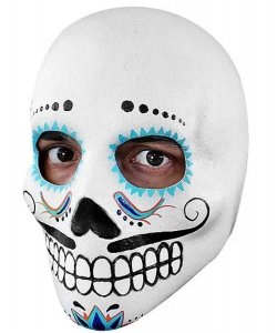 Maska na Halloween Meksykańska czaszka Cavalier Dia de los Muertos