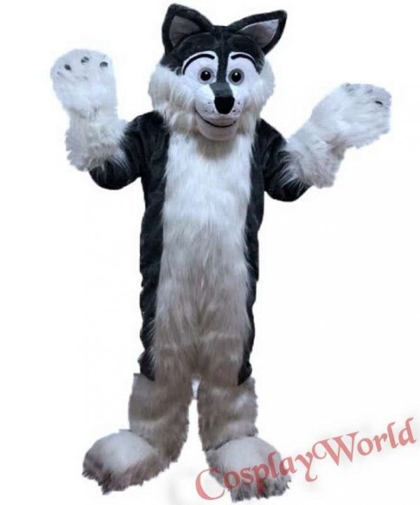 Kostium reklamowy chodząca żywa duża maskotka mega strój wilk syberyjski