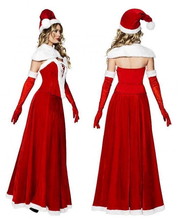Profesjonalny kostium świąteczny - Miss Santa