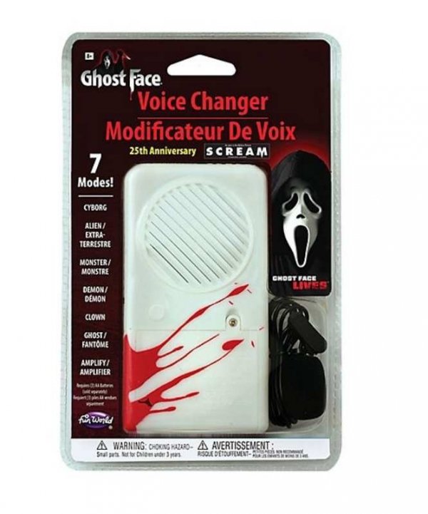 Moduł dźwiękowy - Moduator głosu Zmieniacz głosu z filmu Krzyk Scream Ghost Face