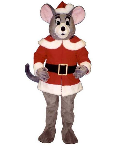 Chodząca maskotka - Mysz Św. Mikołaj