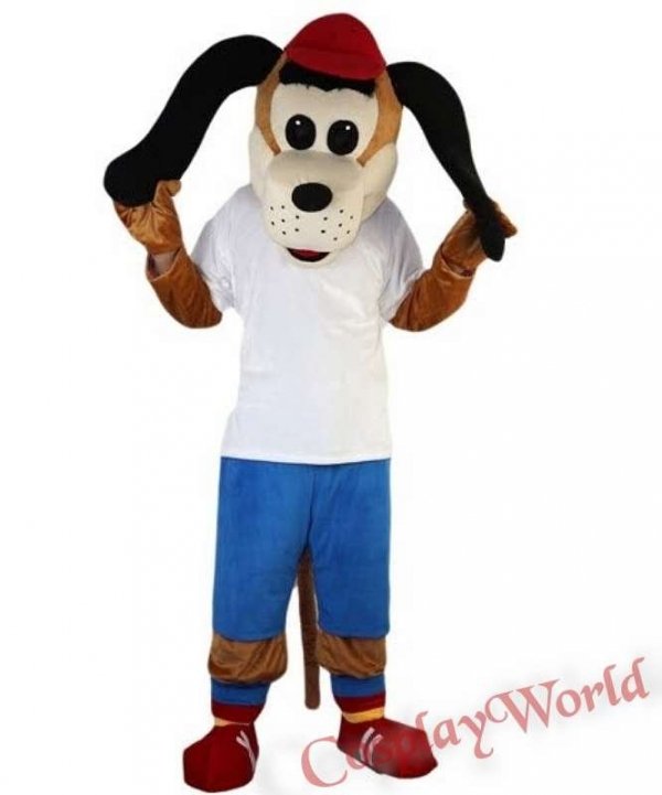 Chodząca żywa maskotka duży pluszak kostium reklamowy strój Pies Zawodnik