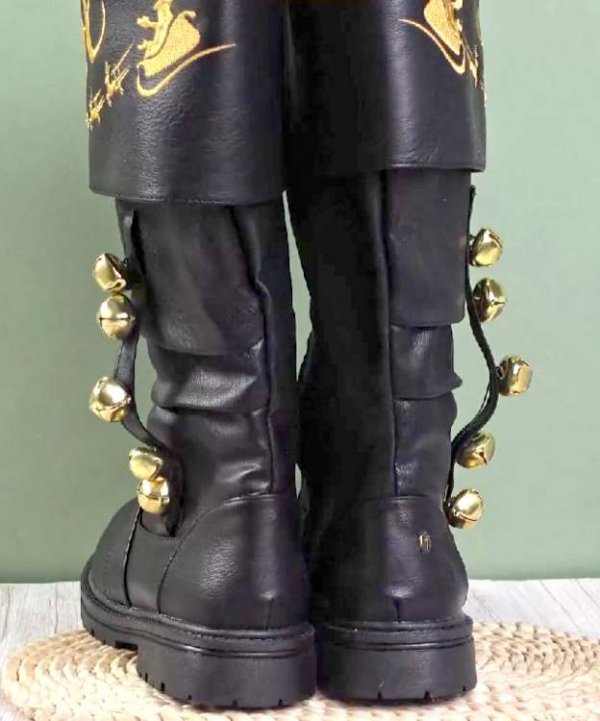 kozaki Mikołaja z dzwonkami – detale przód real foto