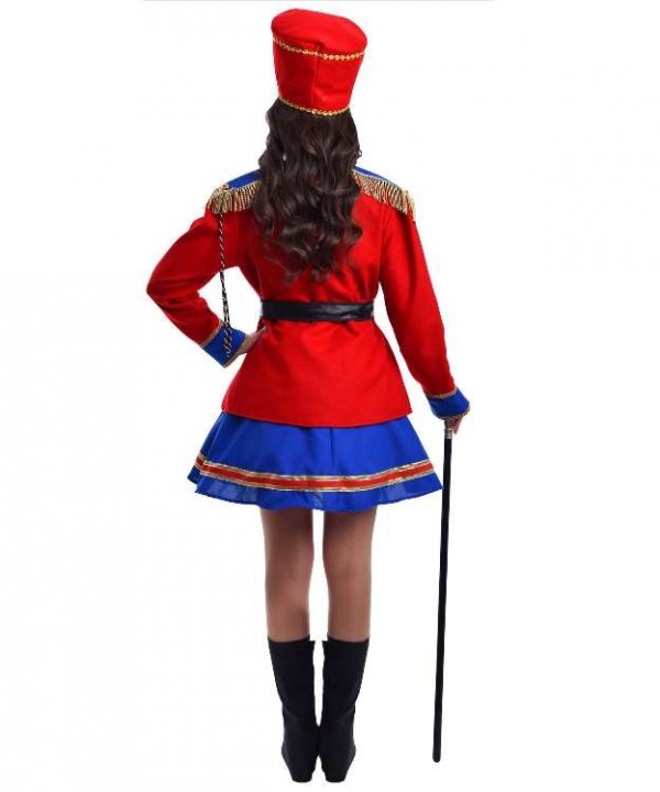 Nutcracker costume for women – tył, długie nakładki na buty i czapka