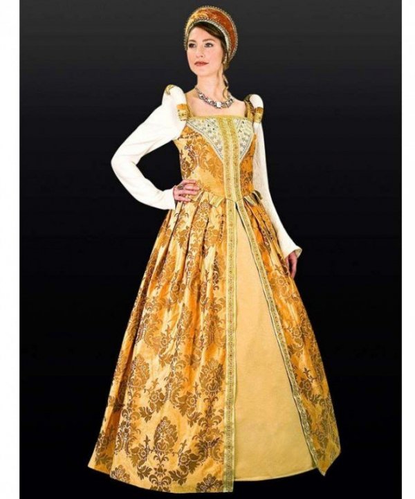 Kostium teatralny - Tudors Złota Suknia Królowej
