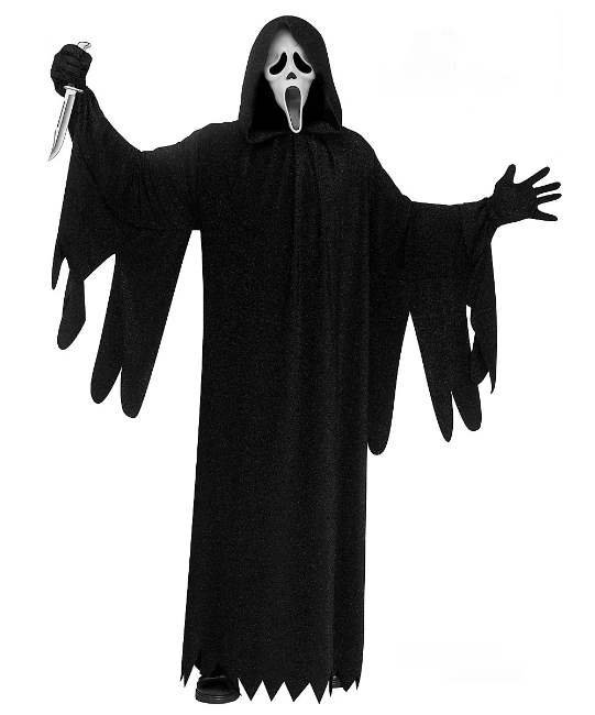 Ghost Face strój z filmu Krzyk Scream dla osoby dorosłej oryginalny licencjonowany