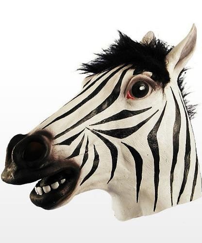 Maska lateksowa - Zebra