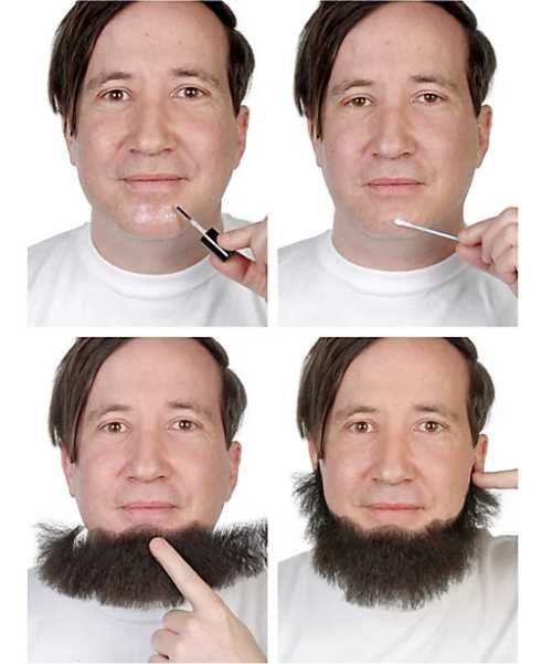 Sztuczna broda i wąsy Dyrektor jak przyklejać sztuczną brodę do skóry
