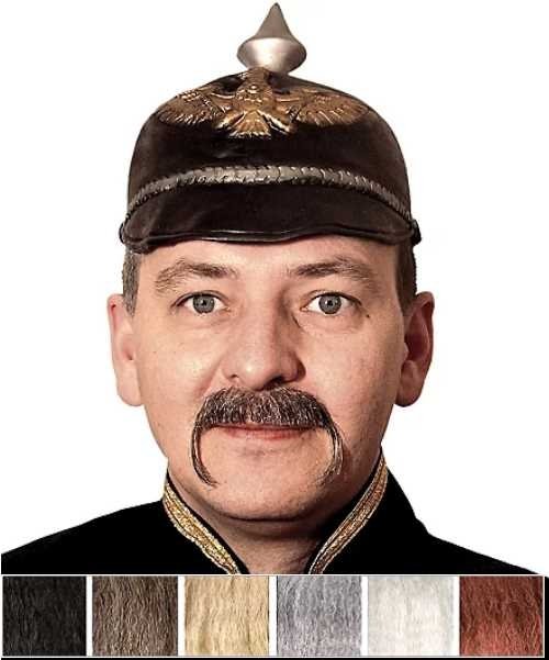 Sztuczne wąsy Prusak realistyczny zarost do charakteryzacji