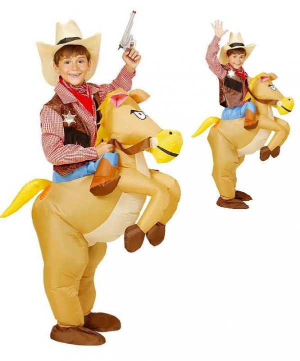 Pneumatyczny kostium dla dziecka Carry Me - Dziki koń
