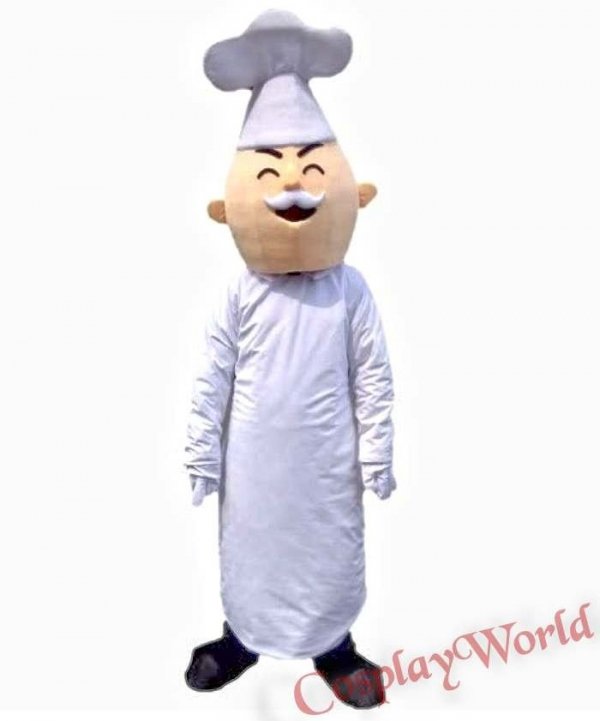 Chodząca żywa maskotka duży pluszak kostium reklamowy strój Kucharz z hotelowej kuchni