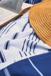 OL1000 Ręcznik plażowy Beach&SPA 90x170cm White/ Navy