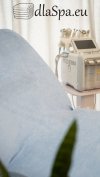 Prześcieradło na fotel kosmetyczny niebieskie