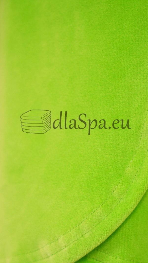 Turban welurowy zieleń fluo