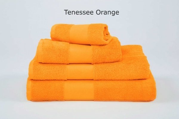 duży ręcznik kąpielowy Olima 450 tennese orange