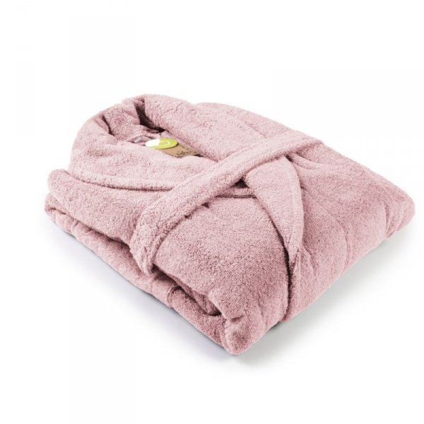 RTG Robezz® Bathrobe Shawlcollar White Blossom Pink