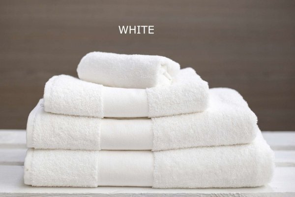 zestaw białych ręczników WHITE