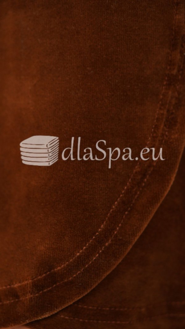 Gumka scrunchie do włosów kolor ciemny brąz