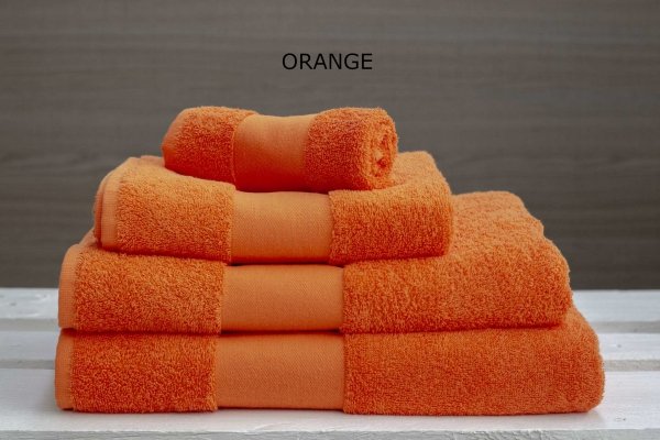 zestaw pomarańczowych ręczników ORANGE