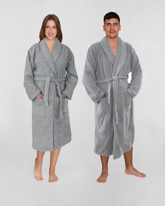 Szlafrok Hotel Classic Frotte Szary