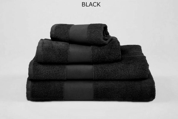 komplet ręczników czarnych