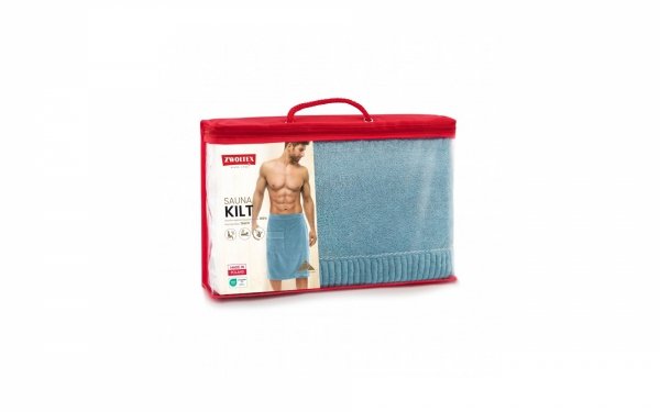 Kilt męski niebieski Zwoltex zapakowany w torbę