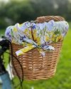 Kosz rowerowy naturalny (Haki/Drobny Wzór) - sklep z wiklina - zdjęcie 8