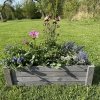 Donica drewniana Prostokątna Grafit 50cm - Sklep z wiklina - zdjęcie